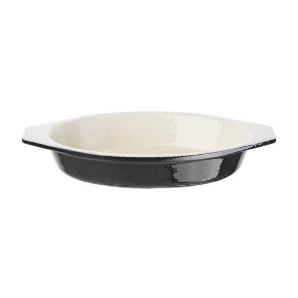 Vogue Gratinschale 650ml schwarz oval, nicht geschirrspülergeeignet, U563