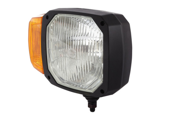 HELLA Halogen-Hauptscheinwerfer, 12V, Einbau, ECE R112.01/E9 16339/AIS-012, gelb, rechts, Linksverkehr, senkrecht, 1LA 328 450-321