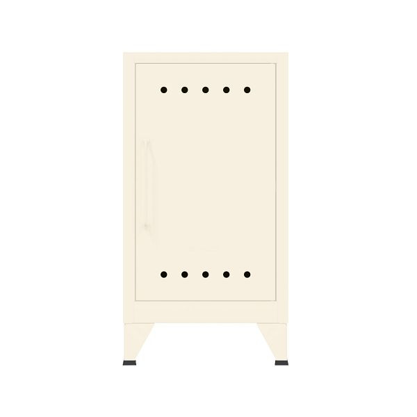 Bisley Fern Ablageschrank, inkl. einem festen Fachboden, Griff links, 625 reinweiß, FERMINRH625