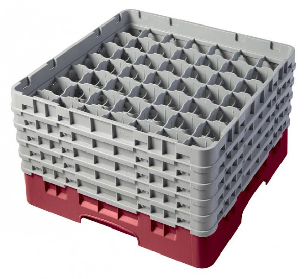 Cambro Spülkorb mit 49 Fächer Camrack® 25,7 cm Preiselbeere, 49S958416