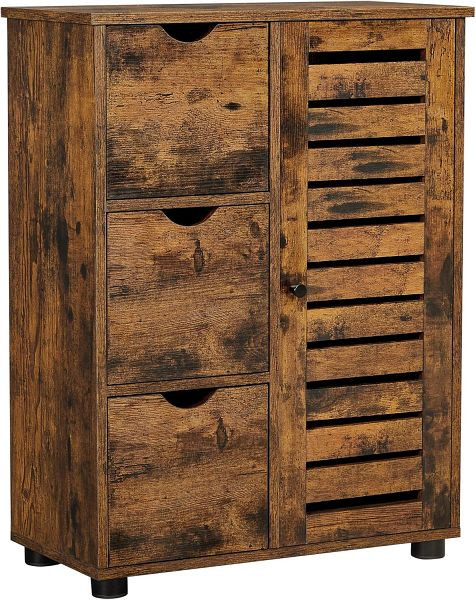 VASAGLE Lagerschrank, Rostbraun, 60x30x80,5 cm, BBK143X01