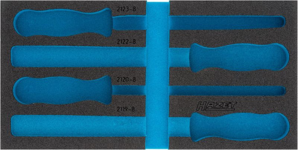 Hazet 2-Komponenten Weichschaum-Einlage, für 163-426/4 Abmessungen / Länge: 342 mm x 172 mm Ordnungssystem Größe: 1/3 (342 x 172 mm), 163-426L