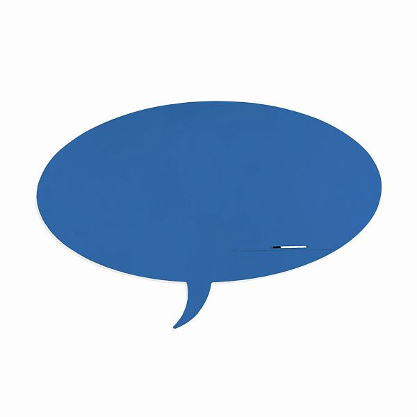 Rocada Symbol-Tafel Skinshape Rahmenlose Form magnetisch 75x115cm lackiert, blau, 6440-5017