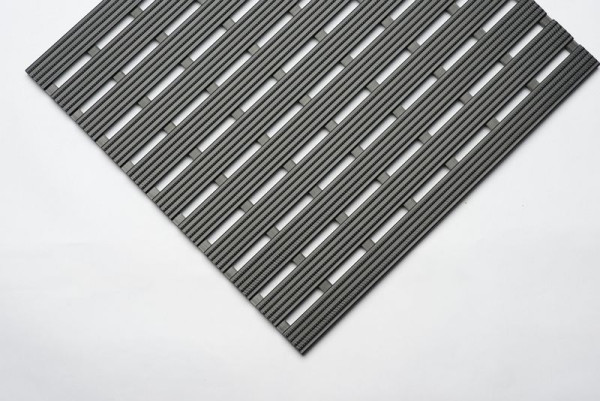 EHA ManuPlast-Baderost, schwarz, Standardrolle 10 m, Breite 100 cm, Hart- & Weich PVC, 88061