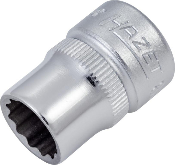 Hazet Steckschlüsseleinsatz, Doppelsechskant, Vierkant hohl 10 mm (3/8 Zoll), 10 mm, Mit Rändelung, 880Z-10