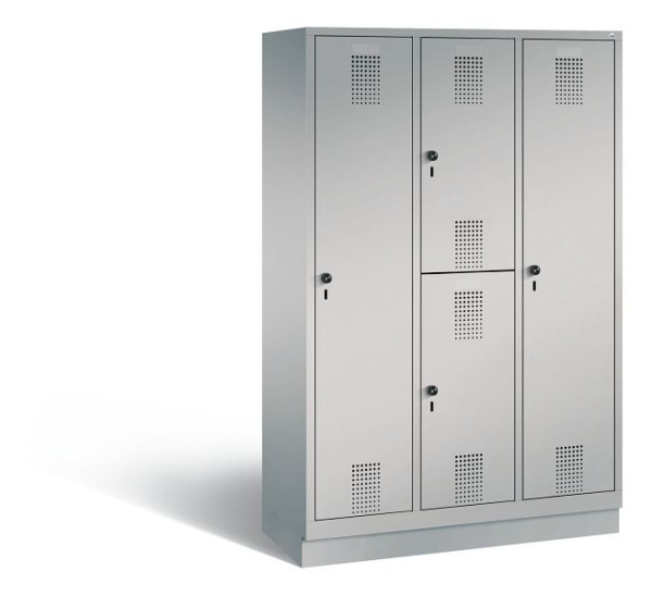 C+P Kombi-Spind Evolo, H1800xB1200xT500mm, Farbe: Weißaluminium, 48620-32 S10043