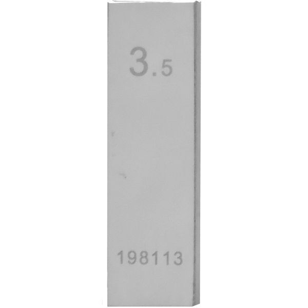 STEINLE Einzel Parallel Endmaß Stahl 3,5 mm, DIN EN ISO 3650 mit Toleranzklasse: 1, 42020070
