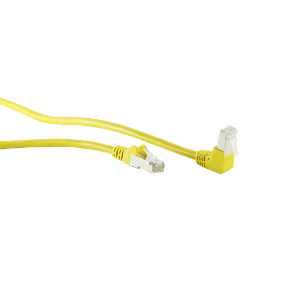 shiverpeaks BASIC-S, Patchkabel, cat 6, S/FTP, PIMF, Winkel-gerade, gelb, 7,5m, BS08-64062