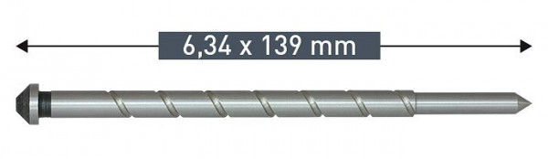 Karnasch Auswerferstift 6,34x139mm, VE: 10 Stück, 201165