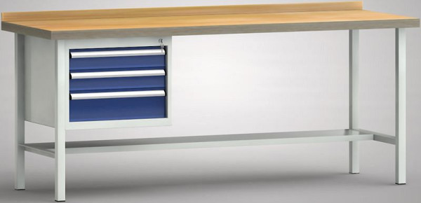 KLW Profi-Werkbank - 2000 x 700 x 905 mm L x T x H (ERGO-Version), WP110E-2000M45-E7021