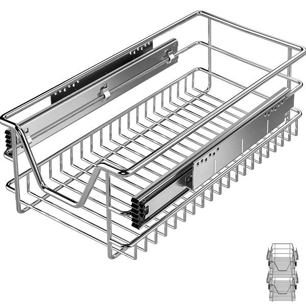 casaria Teleskopschublade 2er-Set 30cm Schrankbreite Außenmaß, 993301