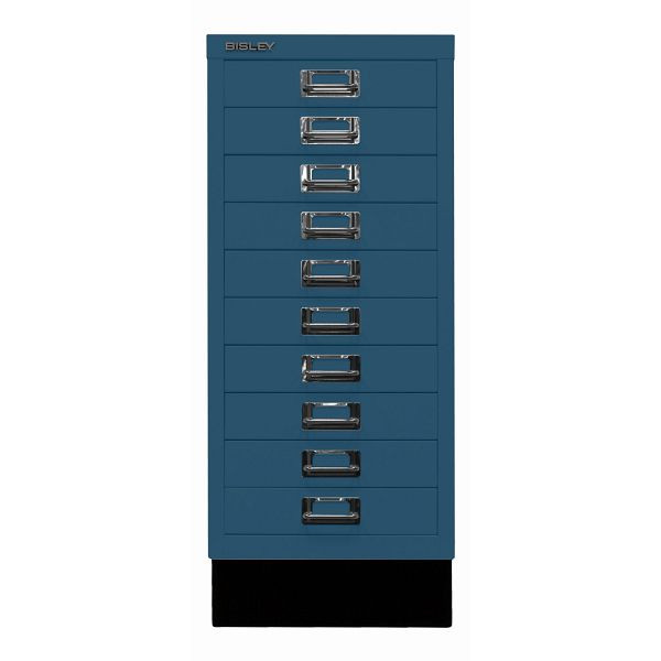 Bisley MultiDrawer™, Inkl. Sockel, DIN A4, 10 Schubladen, 687 prussian, L2910S687