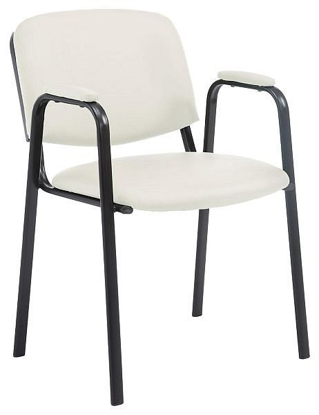 CLP Besucherstuhl Ken PRO Kunstleder, creme, 151796204