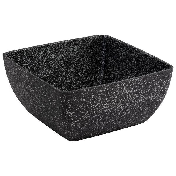 APS Schale "FROSTFIRE", Aluminium, Antihaftbeschichtung, 19 x 19 cm, Höhe 9 cm, 1,5 Liter, schwarz-silber, 30503