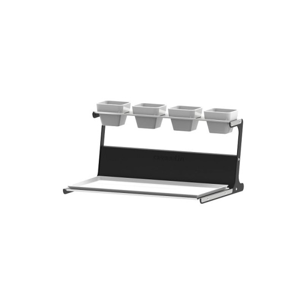 Casselin Buffet-Display - Nena, Schwarz epoxidlackierter Stahlhalter, CPBN