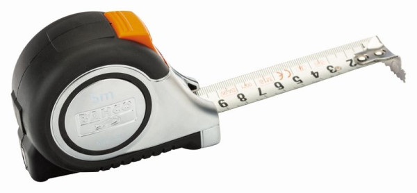 Bahco Maßband, 8 m, metrisch + Zoll, automatische Verriegelung, magnetische Spitze, MTS-8-25-E