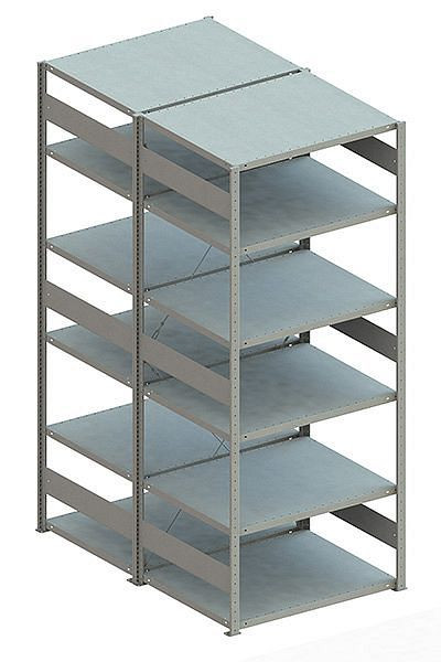 Meta CLIP 230 DGR 2500x1000x800 mm, RAL 7035, Bodenanzahl: 2 x 6, 20070706
