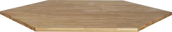 RAU Buche-Massiv Sechseckplatte, Kantenlänge 1250 mm x S 40 mm, B-125-125-40