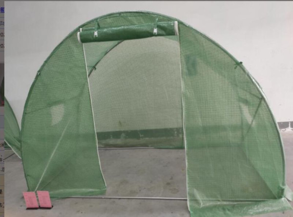 Outsunny Foliengewächshaus begehbares Polytunnel 3 x 3 m Gewächshaus, 845-619