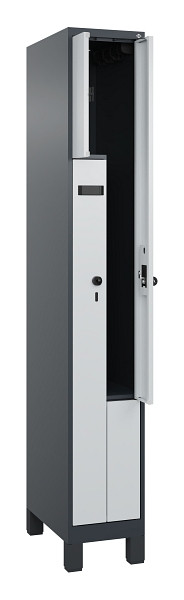 C+P Z-Spind Evolo PLUS, Füße, 2 Fächer, 1950x300x500mm, 7016/7035, 049013-102 S10021