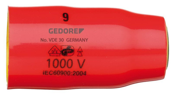 GEDORE VDE-Steckschlüsseleinsatz 3/8" 6-kant 18mm, 2946491