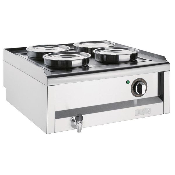 Buffalo 600 Serie 4 Topf Bain Marie, Edelstahlgehäuse, FU291
