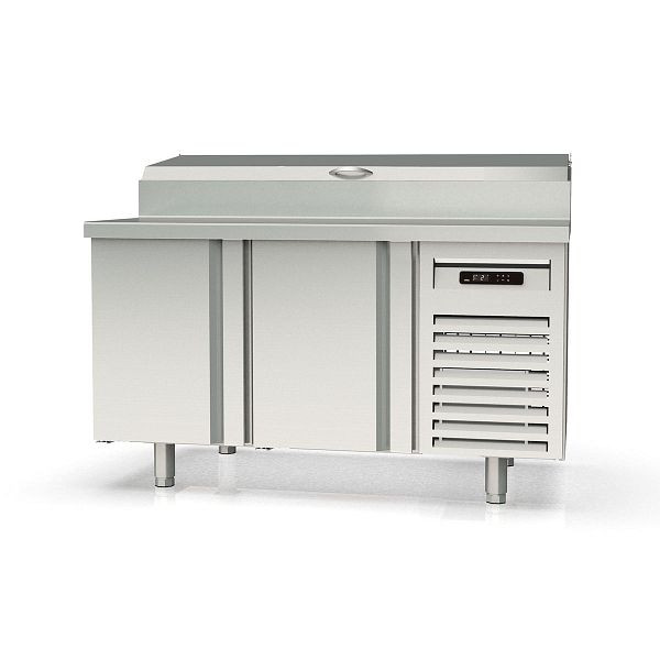 Vaiotec TOPLINE Belegstation 600 / 2-fach mit Türen, Edelstahlaufsatz, GN 1/4, Breite: 1495 mm, 11587