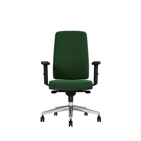 Bisley Bürodrehstuhl Stone, Mit Armlehnen, Aluminiumfußkreuz, TN9717 grass green, STONEALTN9717