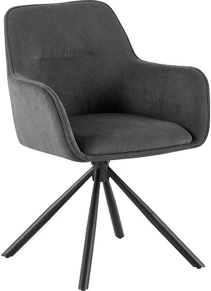 CLP Stuhl Tipton Cord, grau, 327414, 4255716377229