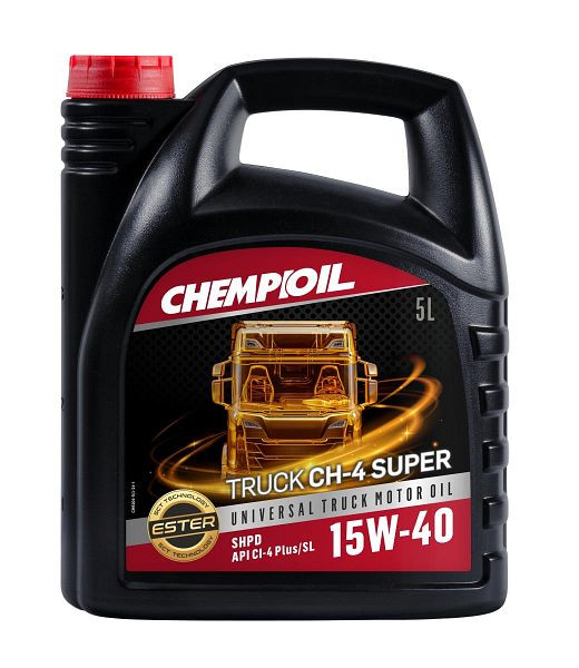 CHEMPIOIL Mehrbereichsöl 9104 CH-4 TRUCK Super SHPD 15W-40, VE: 5 l, CH9104-5