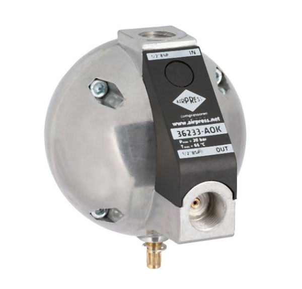 Airpress Automatischer Kondensatableiter AOK-20B Schwimmerventil 1/2", 36233-AOK