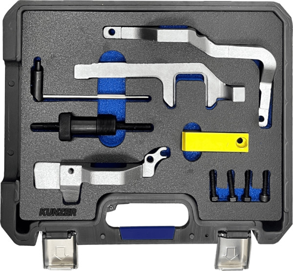 Kunzer Motor-Einstellwerkzeugsatz PSA / MINI / BMW 1.4- und 1.6-Liter- Motoren mit den Motorcodes N12, N14, N16 sowie EP3 und EP6, 77M602