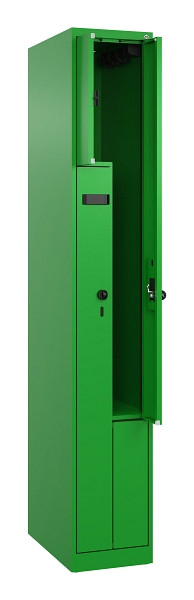 C+P Z-Spind Evolo PLUS, 2 Fächer, 1850x300x500mm, 6037/6037, Drehriegel, 049003-102 S10023