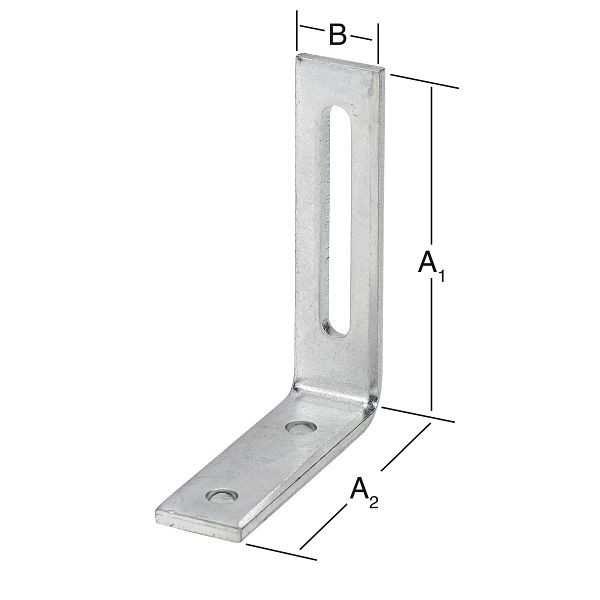 Vormann Verstellwinkel 80 x 65 x 20 mm, verzinkt, VE: 20 Stück, 000178080Z