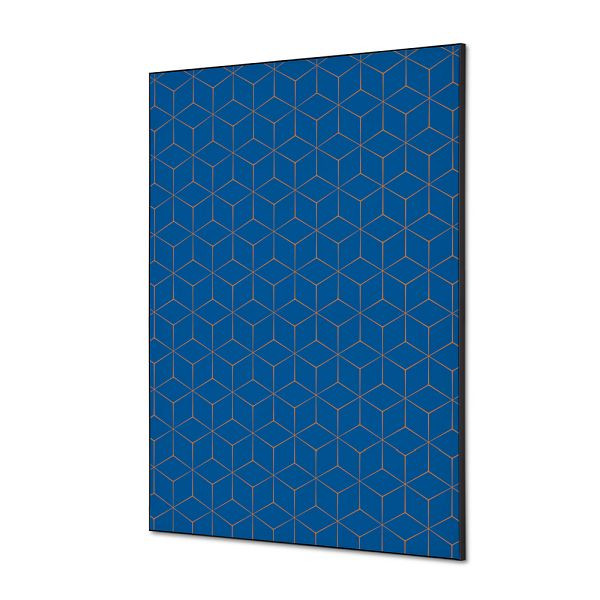 Showdown Displays Spannstoff Wanddekoration SET A1 Hexagon Blau-Braun, TFR22WA1-SET-I14