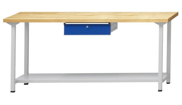ANKE Werkbänke Arbeitstisch, Modell 173, 2000 x 800 x 890 mm, RAL 7035/5010, ZBP 40 mm, 401.361