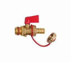 Riegler KFE-Kugelhähne, Kugel: Messing blank, Schlauchtülle: EPDM, Umgebungstemperatur max.: 110 °C, 103414