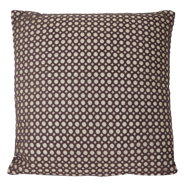 Mendler Deko-Kissen Gold, Sofakissen Zierkissen mit Füllung, braun Glanz-Effekt 40x40cm, 51887
