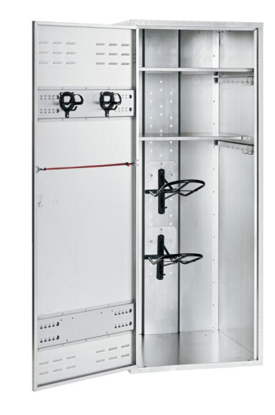 Growi Sattelschrank (HxTxB): 190 x 75 x 90 cm, Vorhangschloss, Sattelhalter, 10049830
