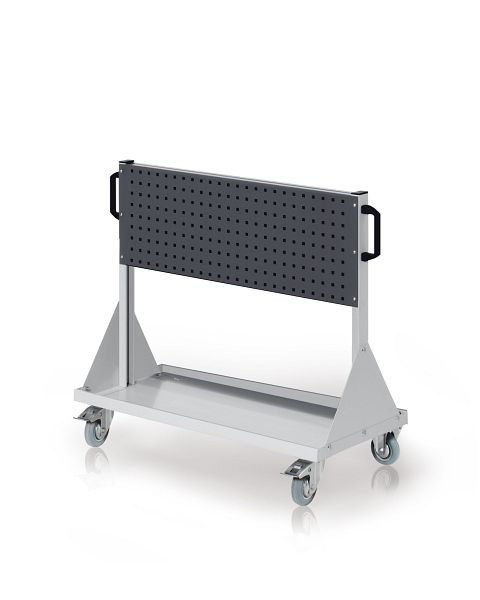 Kappes RasterMobil Größe 2 RAL 7035/7016, H890 x B1000 x T500 mm, 2 Lochplatten, 7020.00.0124