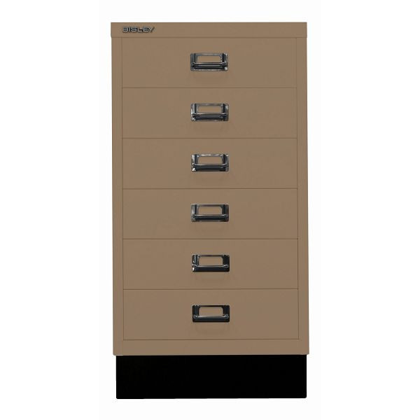 Bisley MultiDrawer™, Inkl. Sockel, DIN A3, 6 Schubladen, 668 coffee, L29A36S668