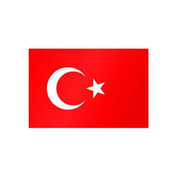 Stein HGS Länderflagge Türkei, 300 x 120 cm (Hochformat), mit Kunststoff-Karabiner, FlagTop 160 g/m², für Fahnenmasten 7 m, mit Hohlsaum für Ø 4 cm Ausleger, 27779