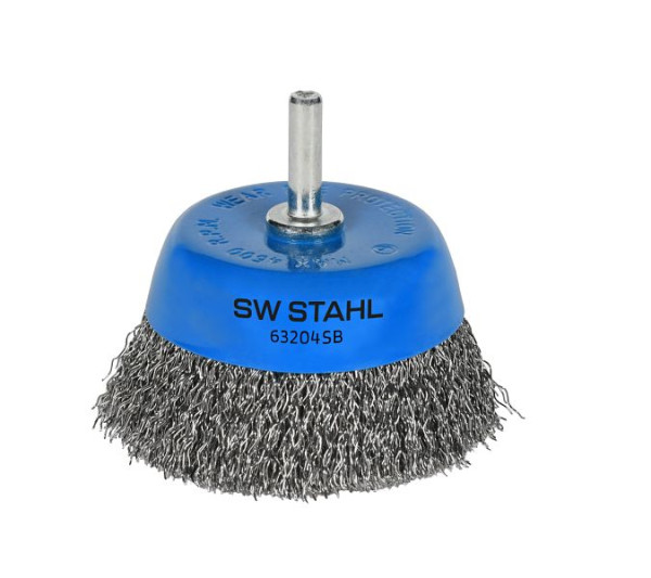 SW-Stahl Topfbürste, gewellt, ø 75 mm, 6 mm, 63204SB, 4033592136730