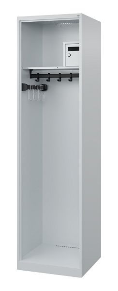 C+P Feuerwehrspind Evolo, Modell FLEXO, 1 Abteil, H1850B500T500 mm, Lichtgrau, 0493015-13 S10000