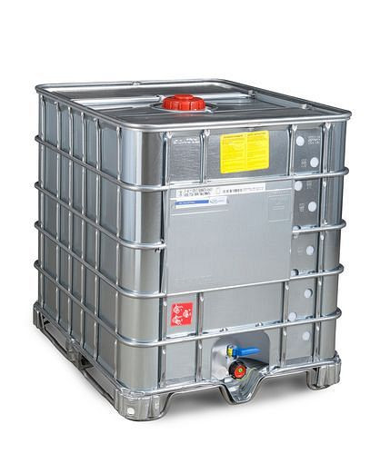 DENIOS IBC Gefahrgut-Container mit Stahlummantelung, Ex, Stahlkufen, 1000 l, NW150, 266-172