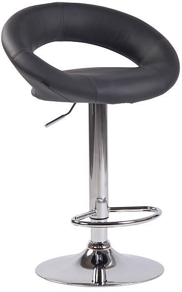 CLP Barhocker Olinda Kunstleder chrom, grau, 312891