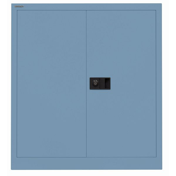 Bisley Flügeltürenschrank UNIVERSAL, 1 Fachboden für 2 Ordnerhöhen, Breite 914 mm, 605 blau, E402A01605