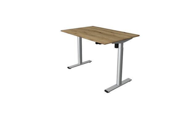 Kerkmann Steh-/Sitztisch Move 1 base 1200 x 800 mm, elektrisch höhenverstellbar von 730-1230 mm, Asteiche, 10300455