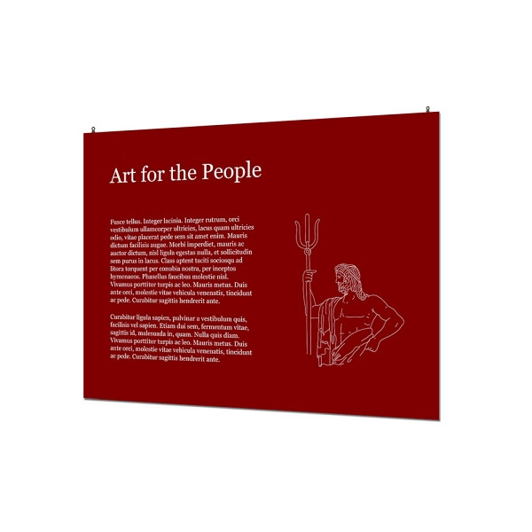 Showdown Displays Indoor Wandschild Basic 60 x 80 cm KAPA® 5 mm, FBW600x800-KP5