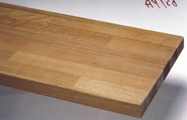 KLW Parkettplatte aus gedämpfter massiver Buche, Plattenmaße: 2000 x 700 x 40 mm B x T x S, 05/PA40-2000-700